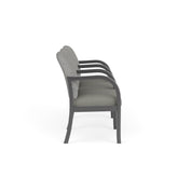 Weston Waiting Reception 3 Seat Tandem Seating Wood Frame
