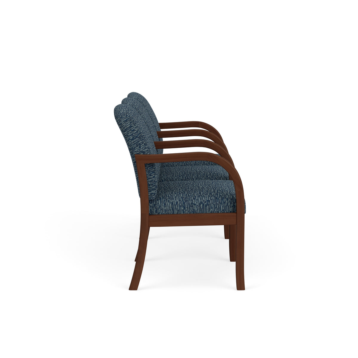 Weston Waiting Reception 3 Seat Tandem Seating Wood Frame