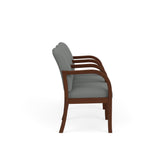 Weston Waiting Reception 3 Seat Tandem Seating Wood Frame