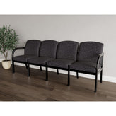 Weston Waiting Reception 4 Seat Tandem Seating Wood Frame No Center Arms