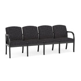Weston Waiting Reception 4 Seat Tandem Seating Wood Frame No Center Arms