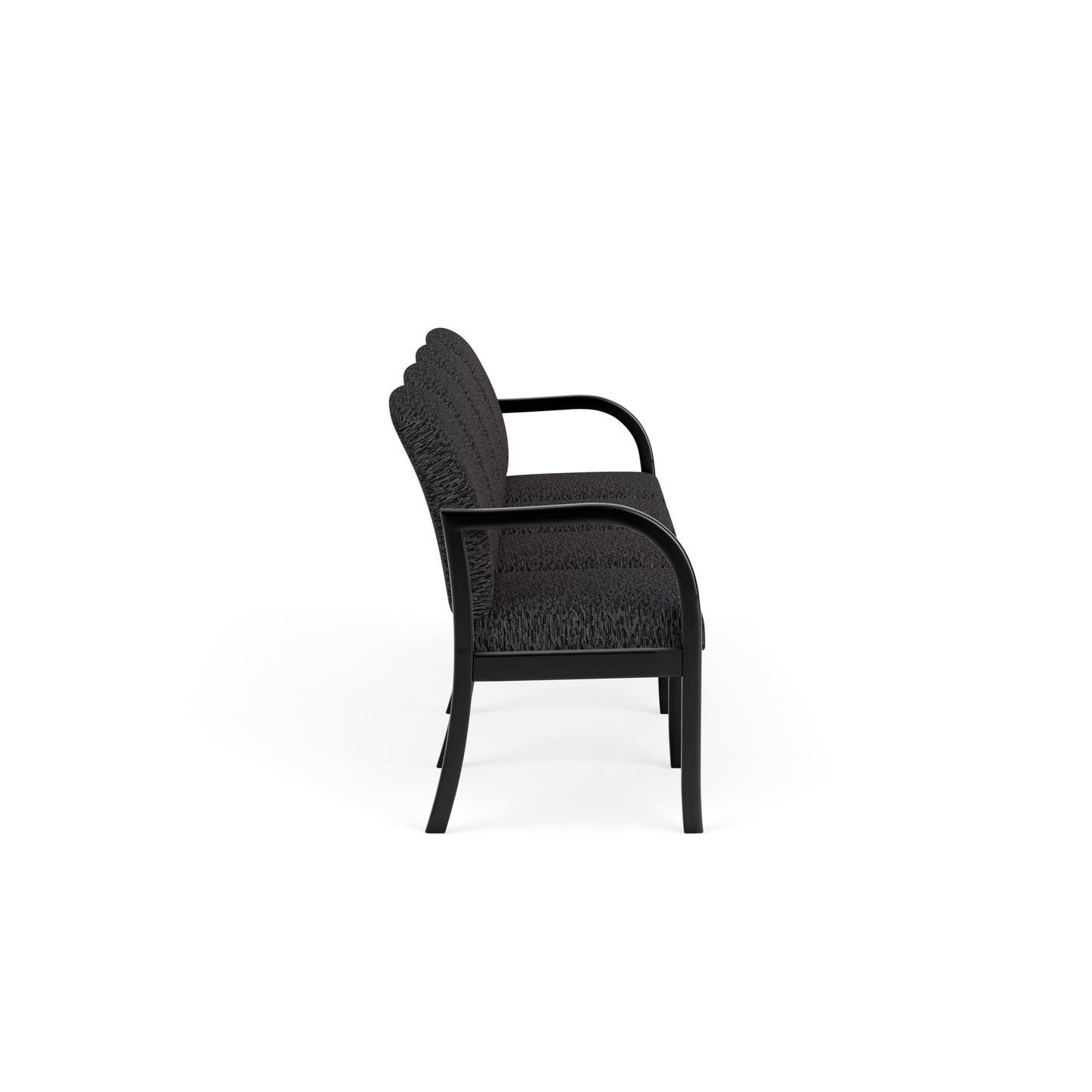 Weston Waiting Reception 4 Seat Tandem Seating Wood Frame No Center Arms