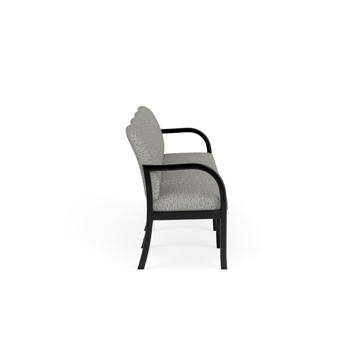 Weston Waiting Reception 4 Seat Tandem Seating Wood Frame No Center Arms