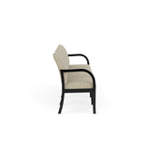 Weston Waiting Reception 4 Seat Tandem Seating Wood Frame No Center Arms