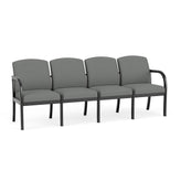 Weston Waiting Reception 4 Seat Tandem Seating Wood Frame No Center Arms