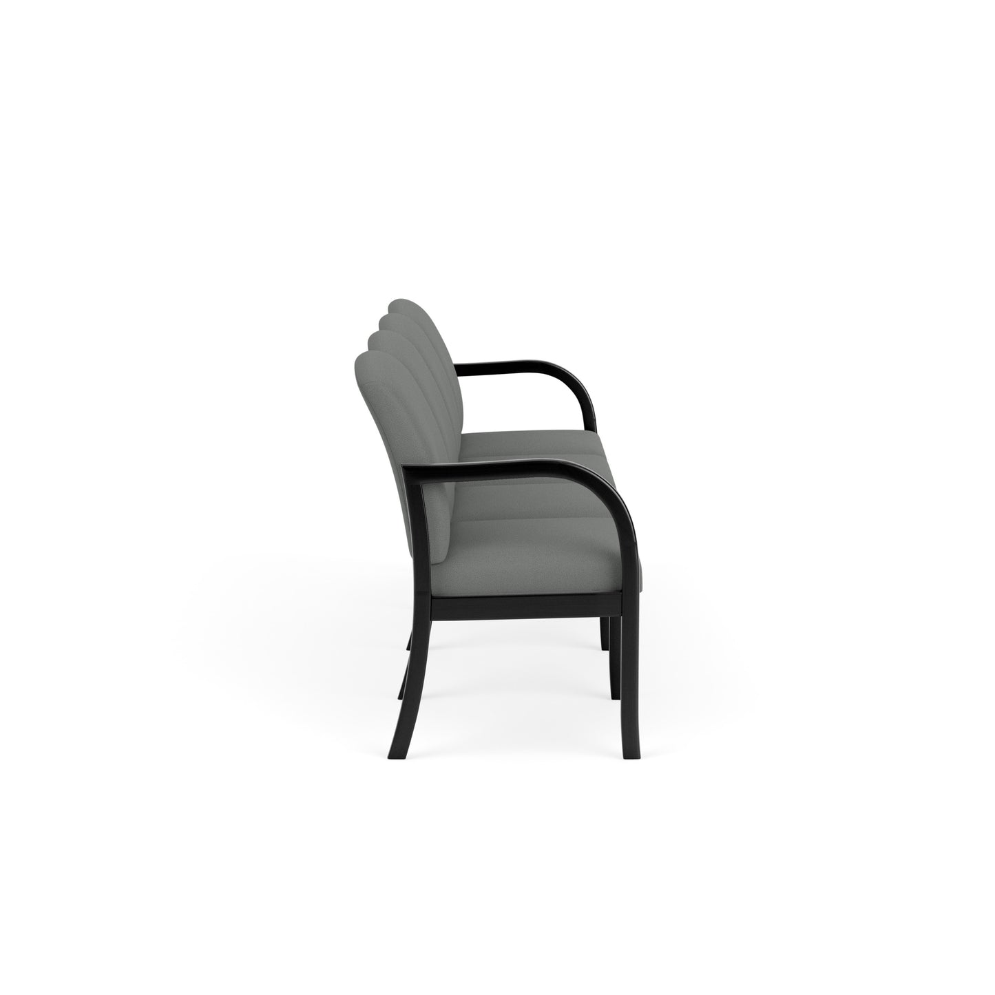 Weston Waiting Reception 4 Seat Tandem Seating Wood Frame No Center Arms