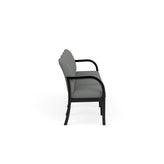 Weston Waiting Reception 4 Seat Tandem Seating Wood Frame No Center Arms