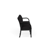 Weston Waiting Reception 4 Seat Tandem Seating Wood Frame No Center Arms