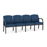 Weston Waiting Reception 4 Seat Tandem Seating Wood Frame No Center Arms