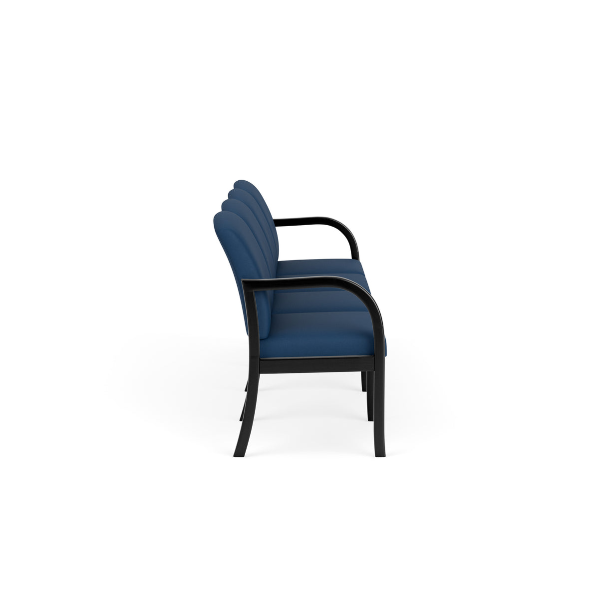 Weston Waiting Reception 4 Seat Tandem Seating Wood Frame No Center Arms