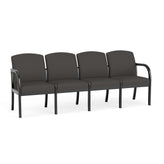 Weston Waiting Reception 4 Seat Tandem Seating Wood Frame No Center Arms