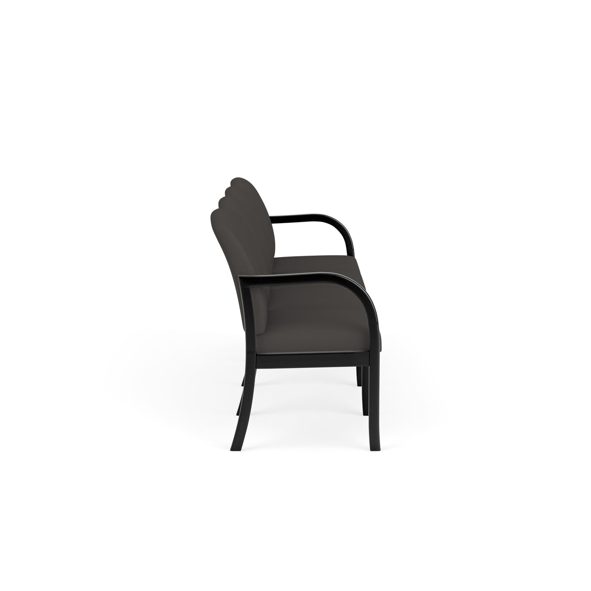 Weston Waiting Reception 4 Seat Tandem Seating Wood Frame No Center Arms