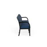 Weston Waiting Reception 4 Seat Tandem Seating Wood Frame No Center Arms