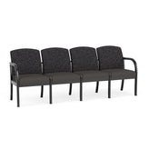 Weston Waiting Reception 4 Seat Tandem Seating Wood Frame No Center Arms