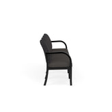 Weston Waiting Reception 4 Seat Tandem Seating Wood Frame No Center Arms