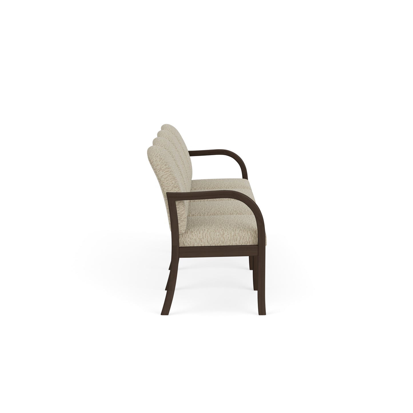 Weston Waiting Reception 4 Seat Tandem Seating Wood Frame No Center Arms