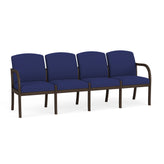 Weston Waiting Reception 4 Seat Tandem Seating Wood Frame No Center Arms