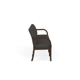 Weston Waiting Reception 4 Seat Tandem Seating Wood Frame No Center Arms