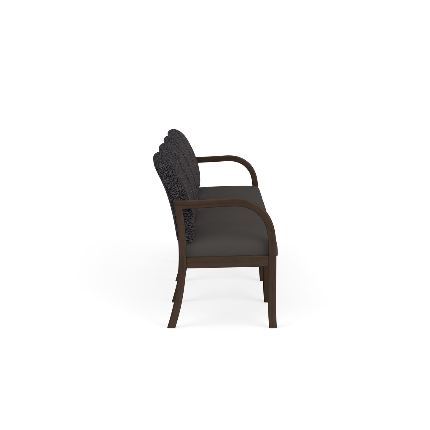Weston Waiting Reception 4 Seat Tandem Seating Wood Frame No Center Arms