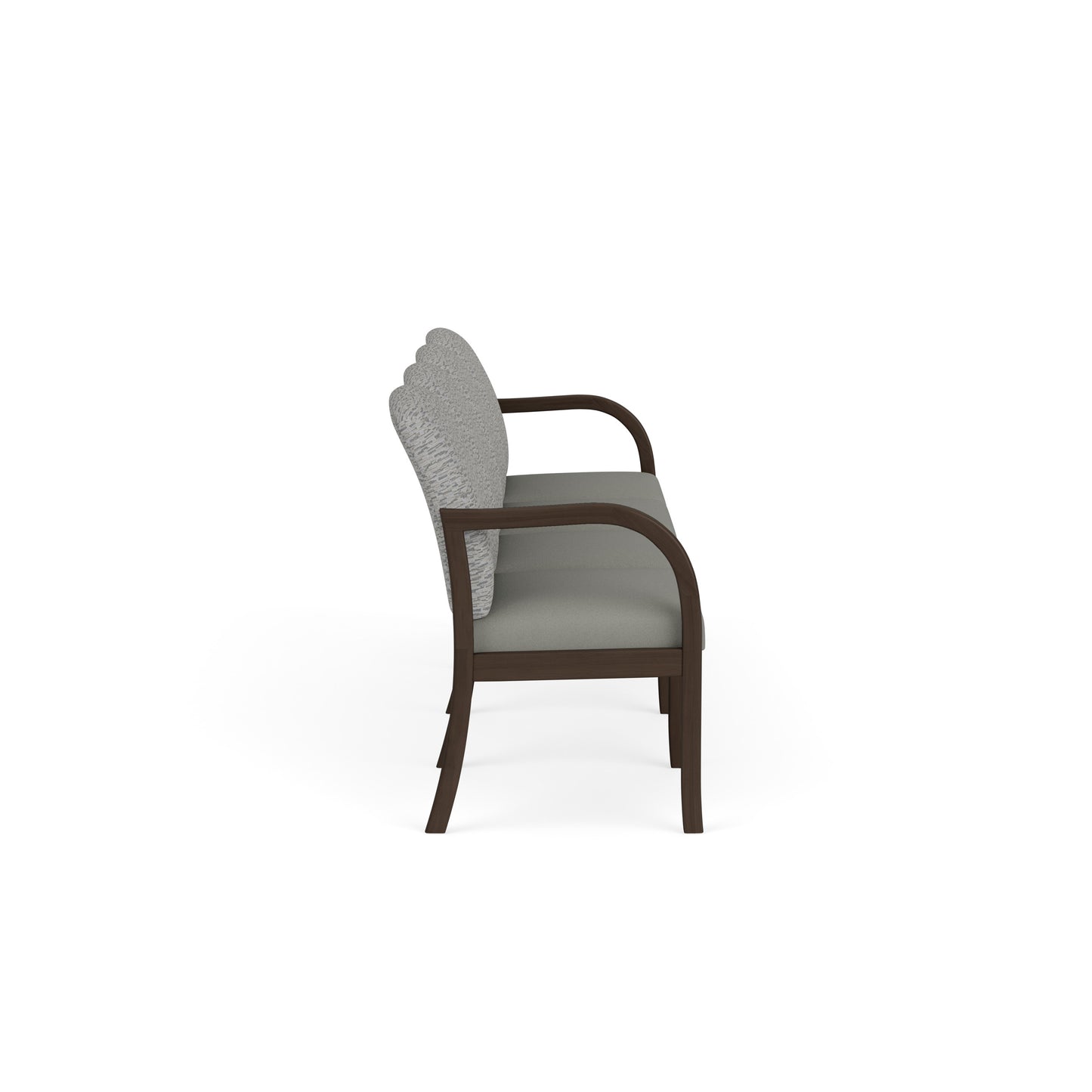 Weston Waiting Reception 4 Seat Tandem Seating Wood Frame No Center Arms