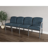 Weston Waiting Reception 4 Seat Tandem Seating Wood Frame No Center Arms