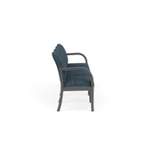 Weston Waiting Reception 4 Seat Tandem Seating Wood Frame No Center Arms