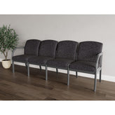 Weston Waiting Reception 4 Seat Tandem Seating Wood Frame No Center Arms