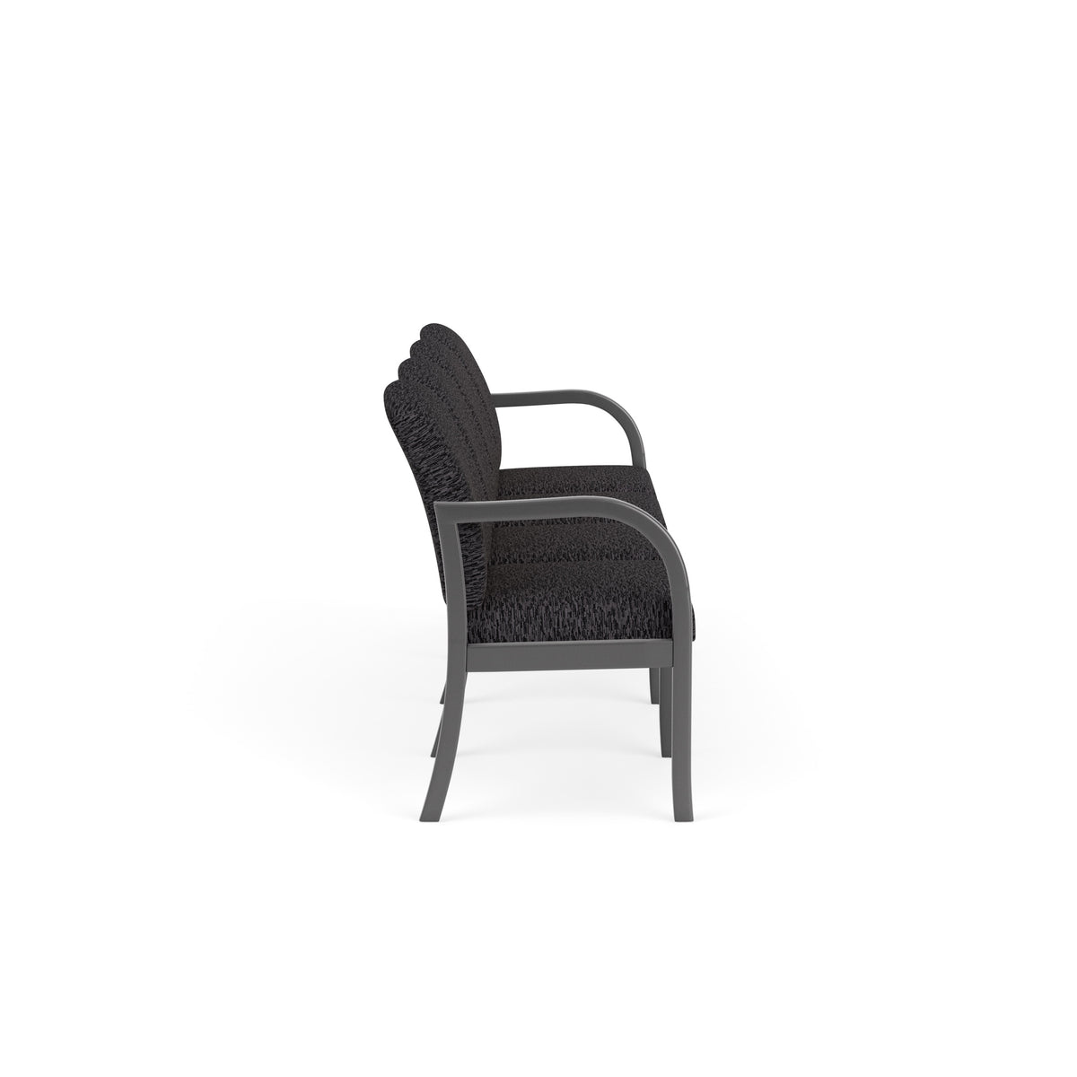 Weston Waiting Reception 4 Seat Tandem Seating Wood Frame No Center Arms