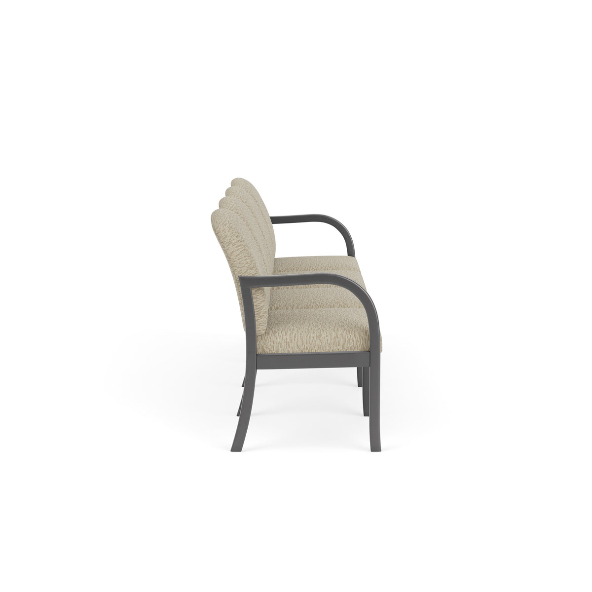Weston Waiting Reception 4 Seat Tandem Seating Wood Frame No Center Arms