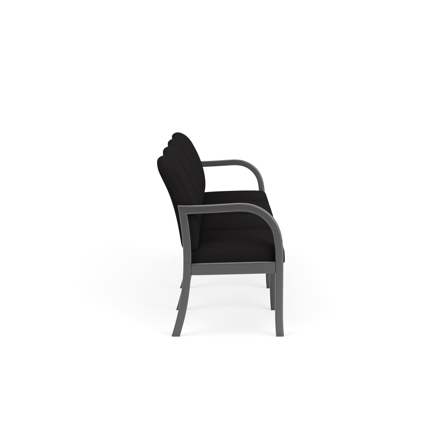 Weston Waiting Reception 4 Seat Tandem Seating Wood Frame No Center Arms