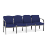Weston Waiting Reception 4 Seat Tandem Seating Wood Frame No Center Arms