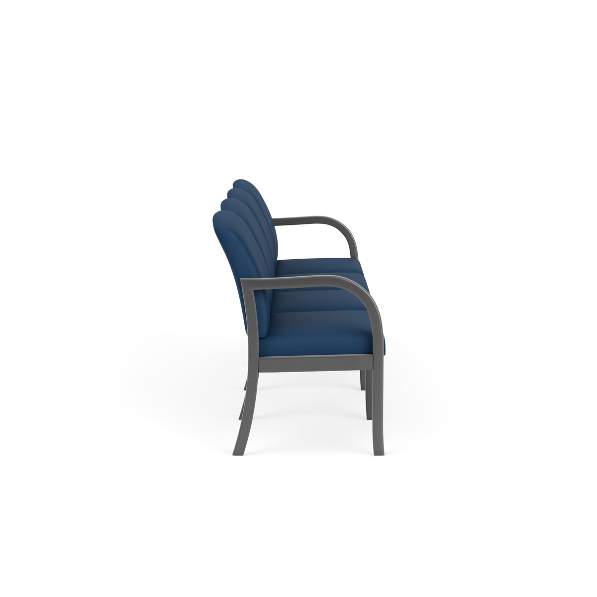 Weston Waiting Reception 4 Seat Tandem Seating Wood Frame No Center Arms