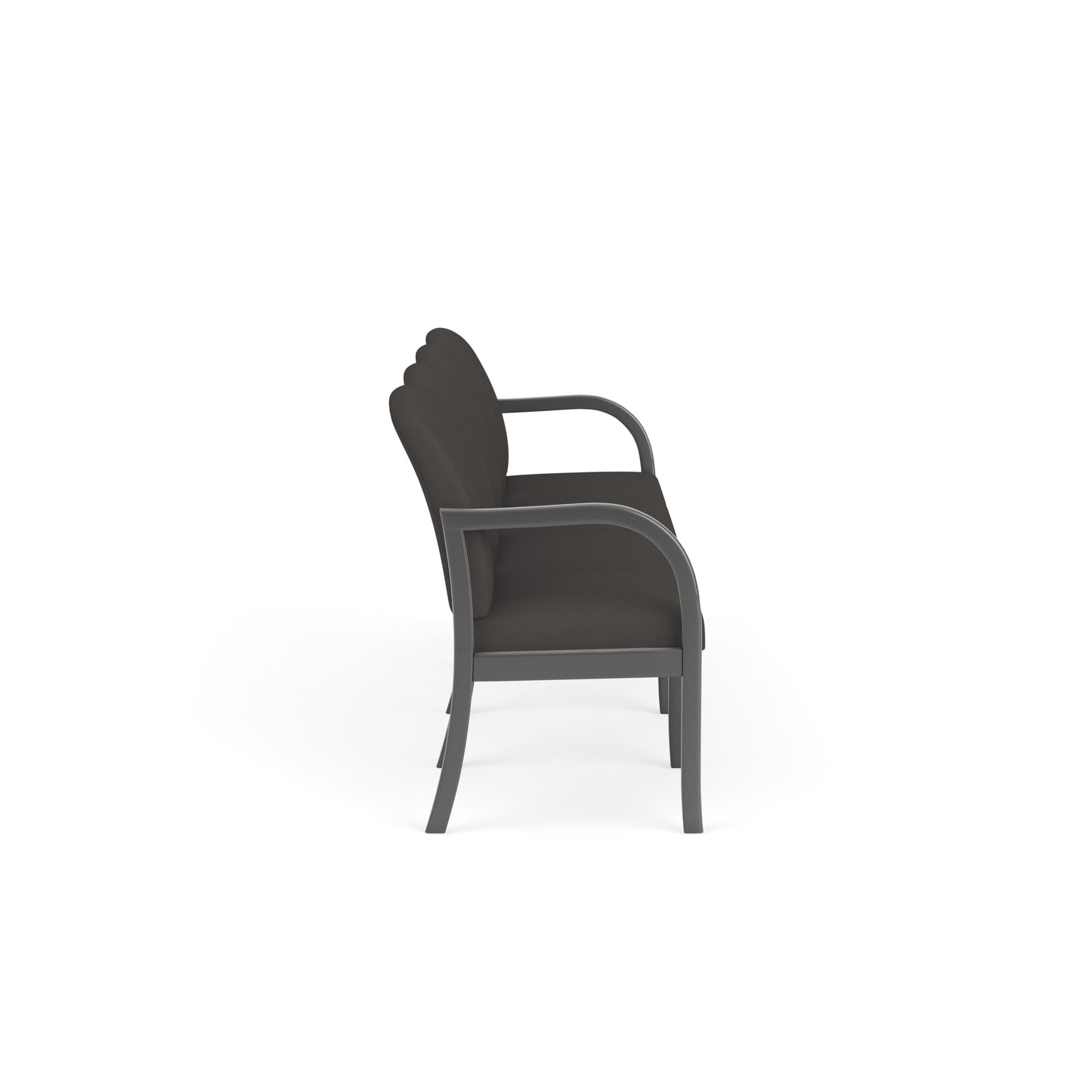 Weston Waiting Reception 4 Seat Tandem Seating Wood Frame No Center Arms