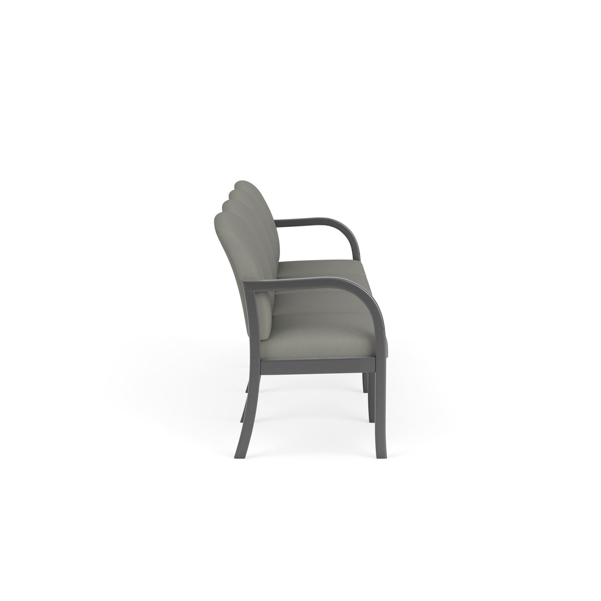 Weston Waiting Reception 4 Seat Tandem Seating Wood Frame No Center Arms