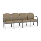 Weston Waiting Reception 4 Seat Tandem Seating Wood Frame No Center Arms