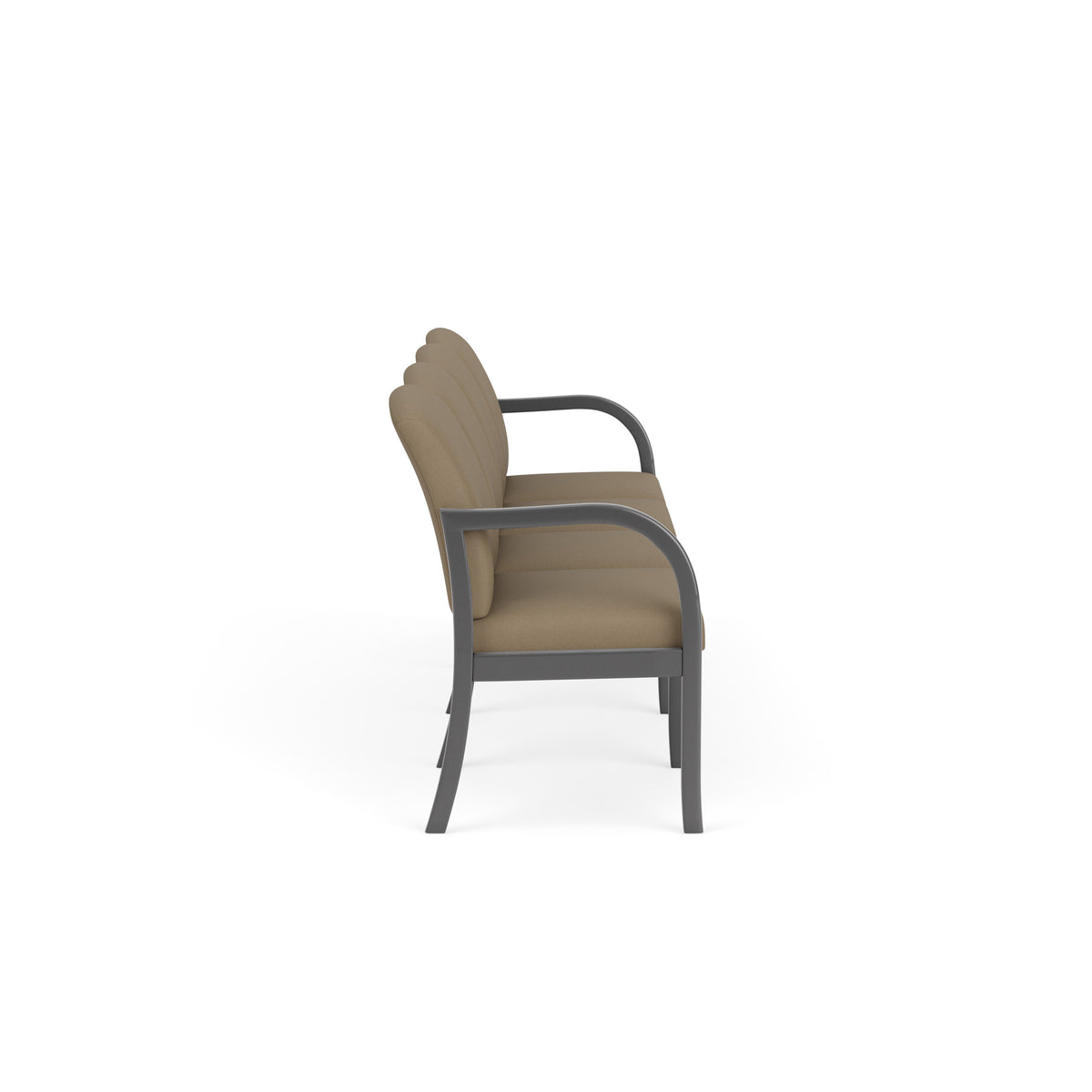 Weston Waiting Reception 4 Seat Tandem Seating Wood Frame No Center Arms