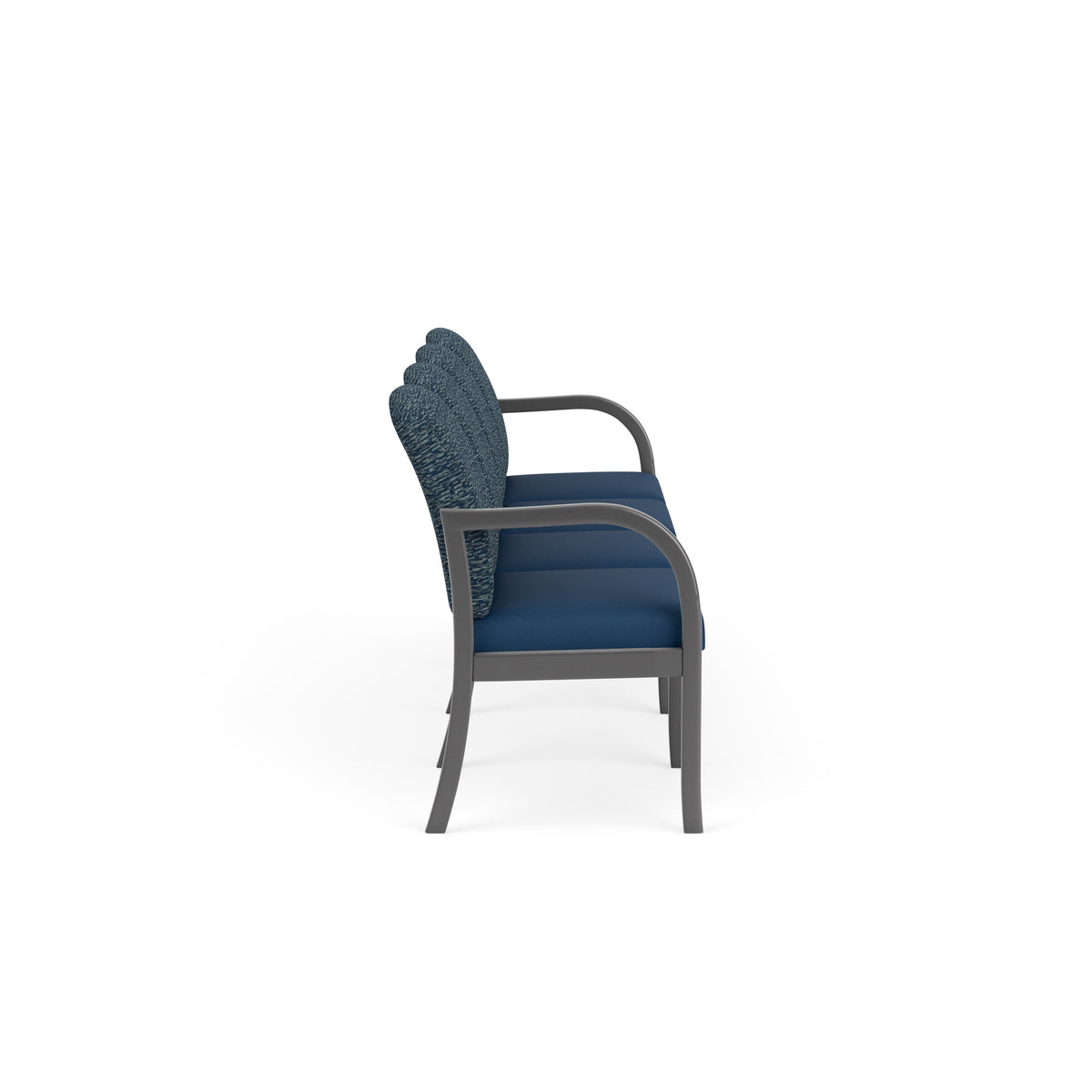 Weston Waiting Reception 4 Seat Tandem Seating Wood Frame No Center Arms