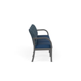 Weston Waiting Reception 4 Seat Tandem Seating Wood Frame No Center Arms