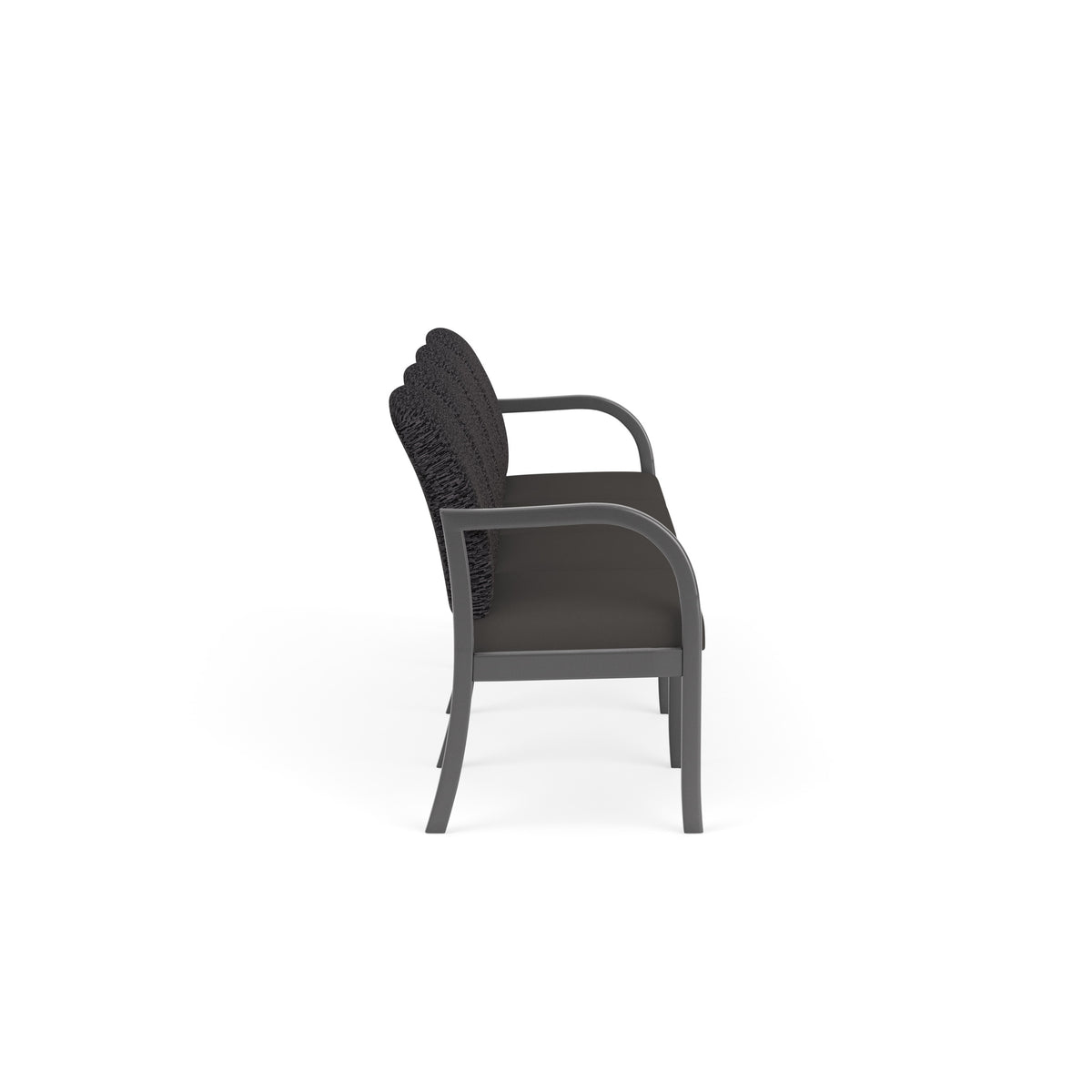 Weston Waiting Reception 4 Seat Tandem Seating Wood Frame No Center Arms