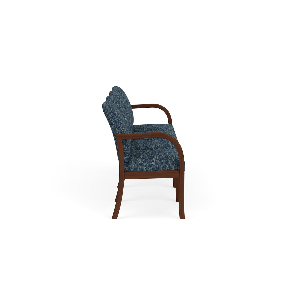 Weston Waiting Reception 4 Seat Tandem Seating Wood Frame No Center Arms