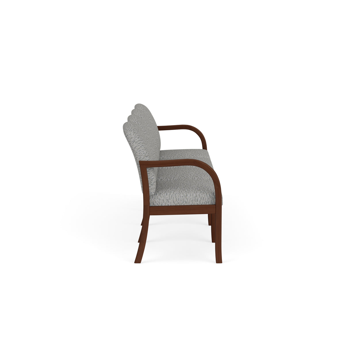 Weston Waiting Reception 4 Seat Tandem Seating Wood Frame No Center Arms