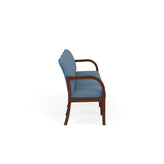 Weston Waiting Reception 4 Seat Tandem Seating Wood Frame No Center Arms