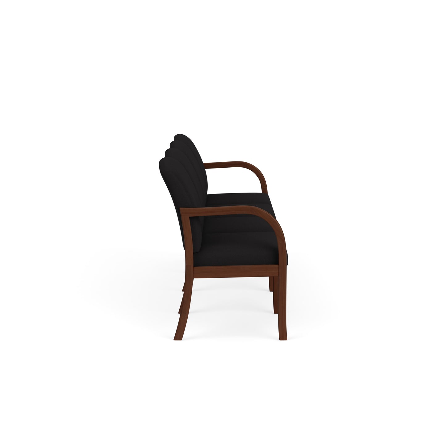 Weston Waiting Reception 4 Seat Tandem Seating Wood Frame No Center Arms