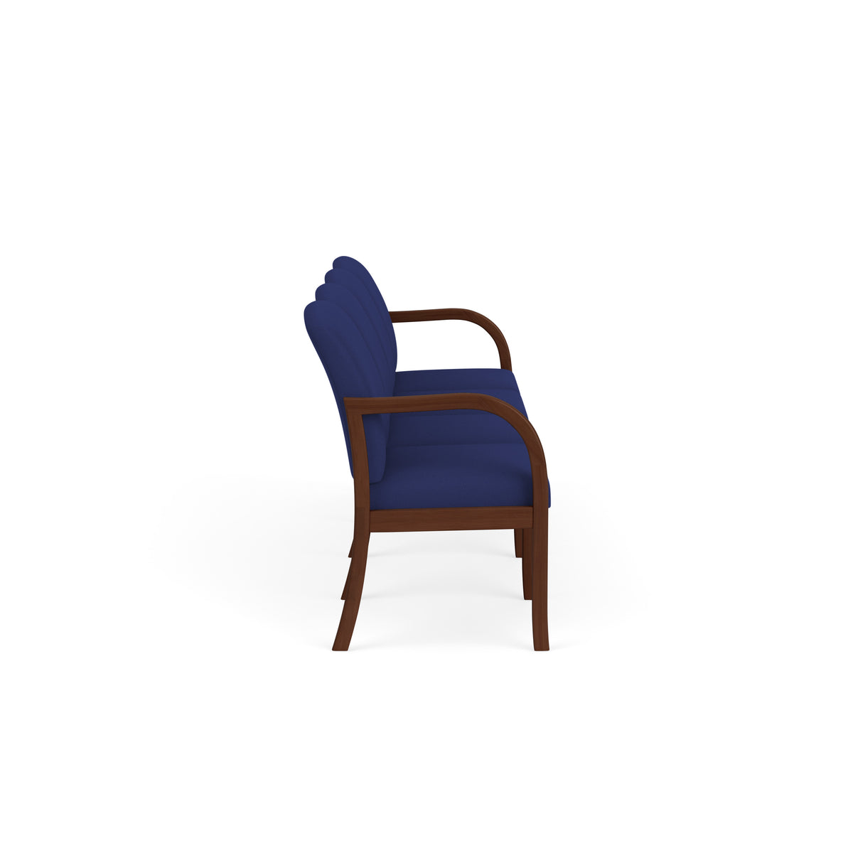 Weston Waiting Reception 4 Seat Tandem Seating Wood Frame No Center Arms