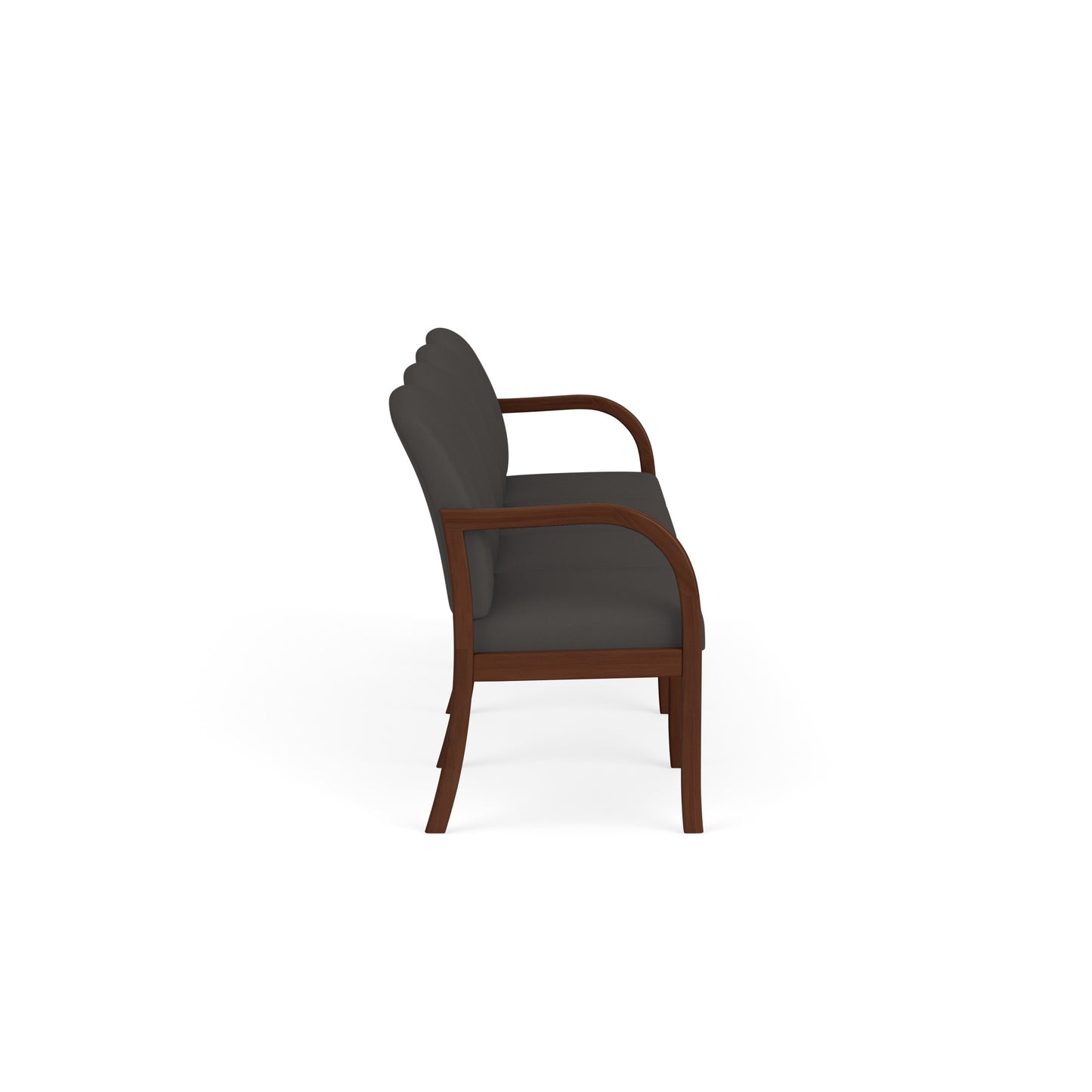 Weston Waiting Reception 4 Seat Tandem Seating Wood Frame No Center Arms