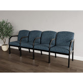 Weston Waiting Reception 4 Seat Tandem Seating Wood Frame