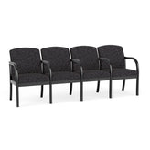 Weston Waiting Reception 4 Seat Tandem Seating Wood Frame