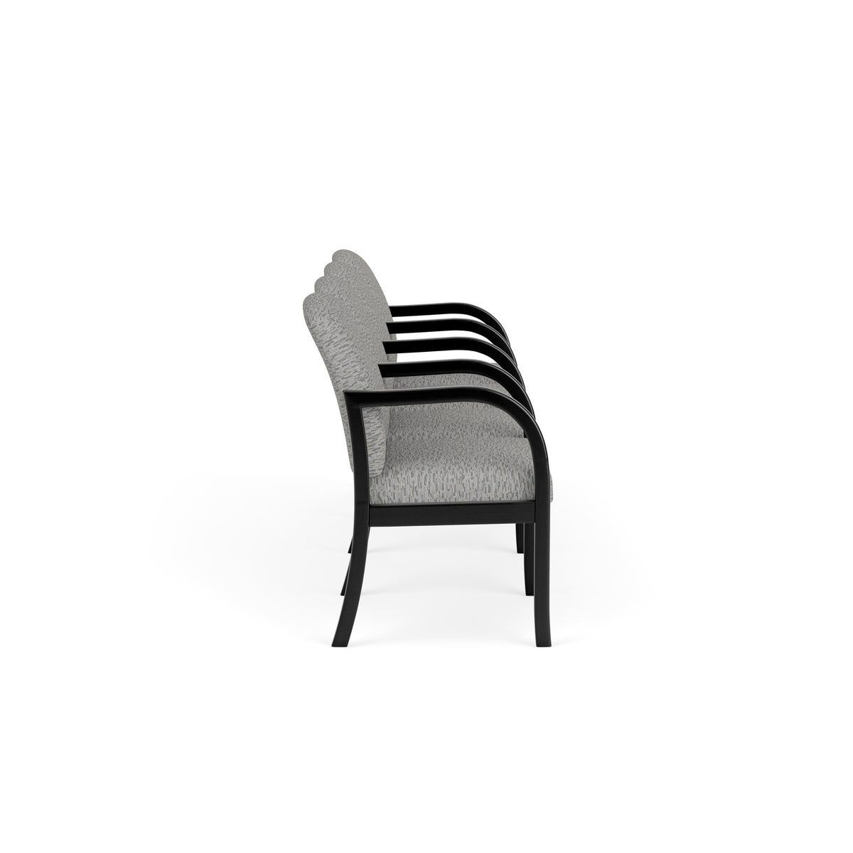 Weston Waiting Reception 4 Seat Tandem Seating Wood Frame