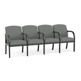 Weston Waiting Reception 4 Seat Tandem Seating Wood Frame
