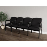 Weston Waiting Reception 4 Seat Tandem Seating Wood Frame